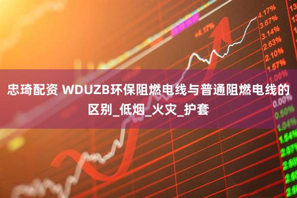 忠琦配资 WDUZB环保阻燃电线与普通阻燃电线的区别_低烟_火灾_护套