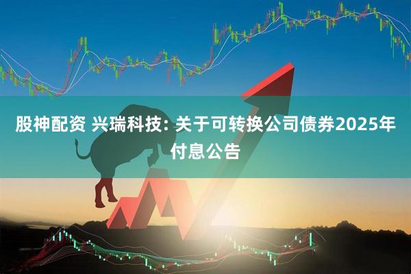 股神配资 兴瑞科技: 关于可转换公司债券2025年付息公告